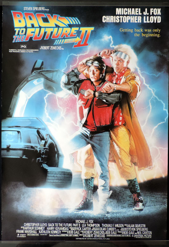BACK TO THE FUTURE 2 Australian One sheet Movie poster ROLLED