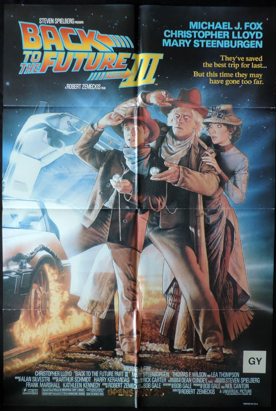 BACK TO THE FUTURE 3 US One sheet Movie poster