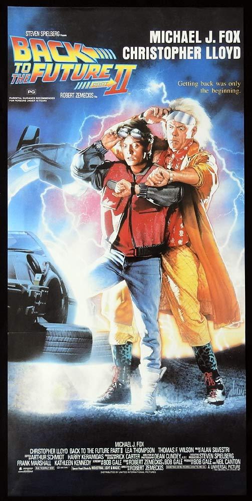 BACK TO THE FUTURE II Original Daybill Movie poster Drew Struzan art