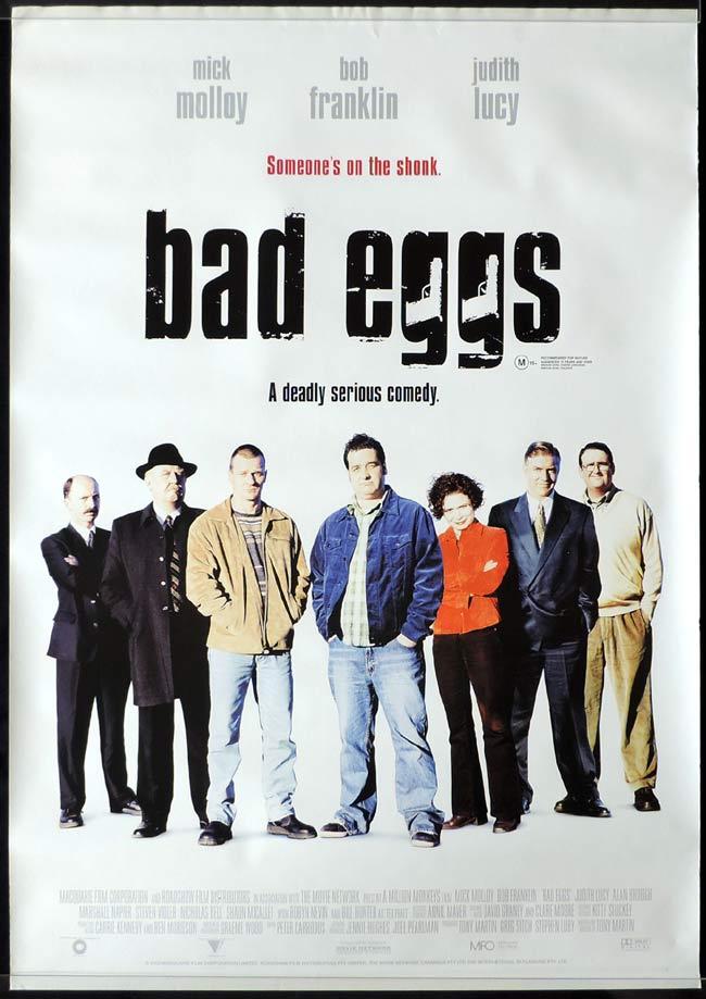 BAD EGGS One sheet Movie poster MICK MOLLOY Judith Lucy