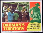 BADMANS TERRITORY 1946 Randoph Scott RKO Lobby Card 7