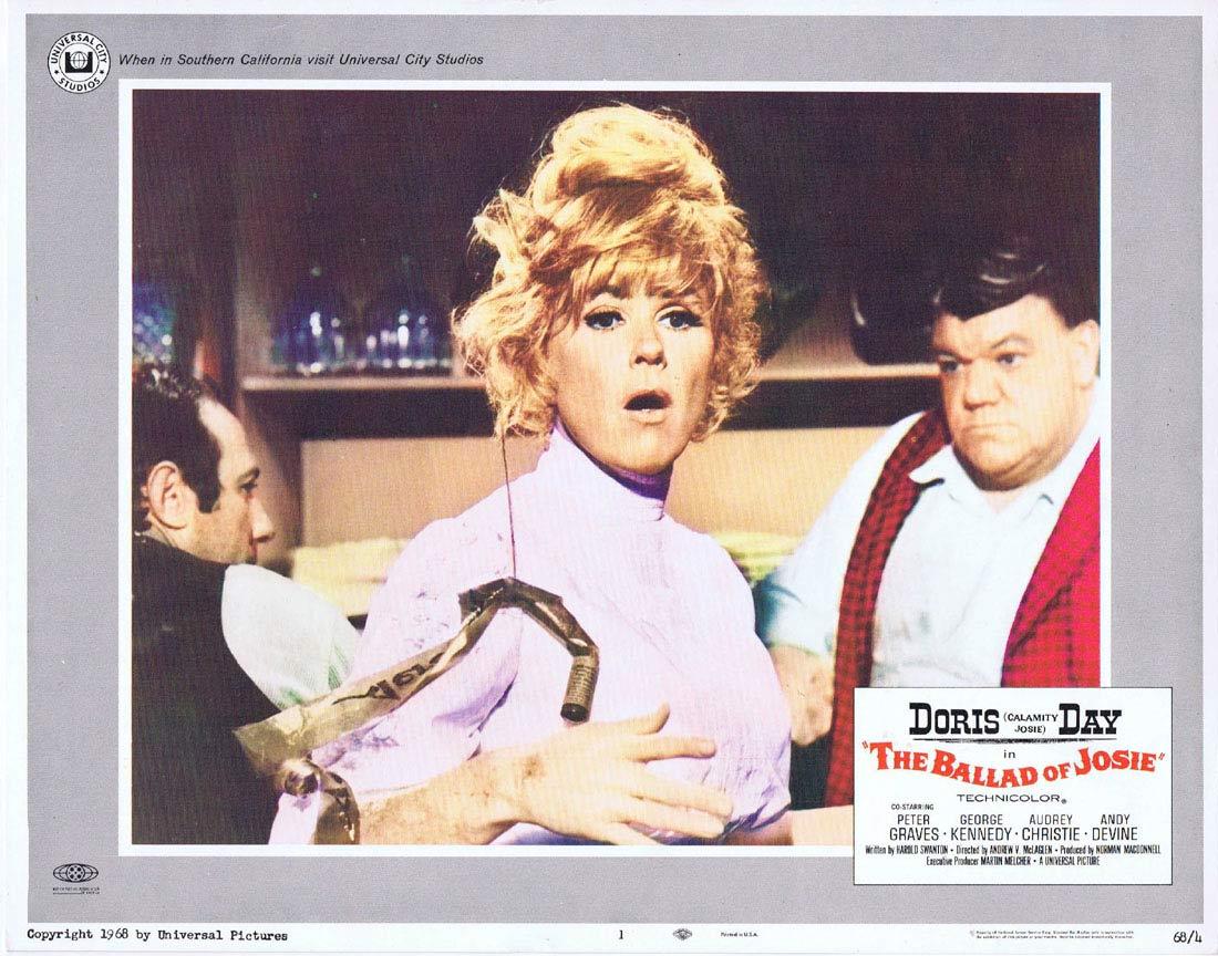 THE BALLAD OF JOSIE 1967 Doris Day Vintage Lobby Card 1