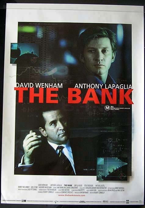 THE BANK Anthony LaPaglia David Wenham Movie Poster Australian One sheet