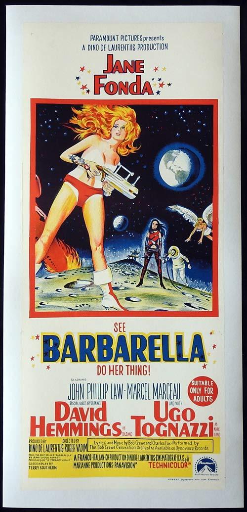 BARBARELLA Original Daybill Movie poster LINEN BACKED Jane Fonda