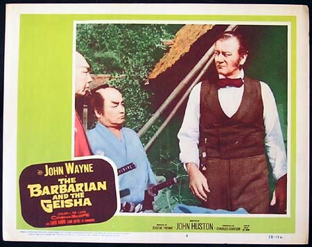THE BARBARIAN AND THE GEISHA John Wayne ORIGINAL US Lobby card 4