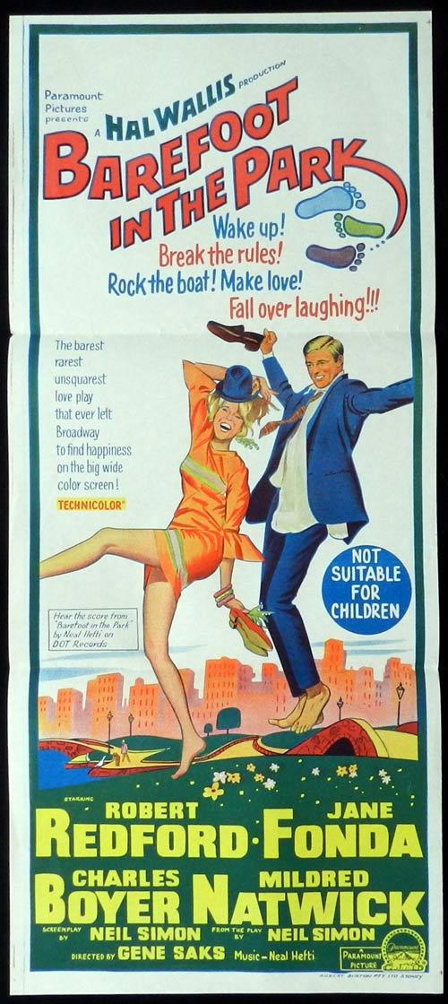 BAREFOOT IN THE PARK Daybill Movie poster Jane Fonda Robert Redford