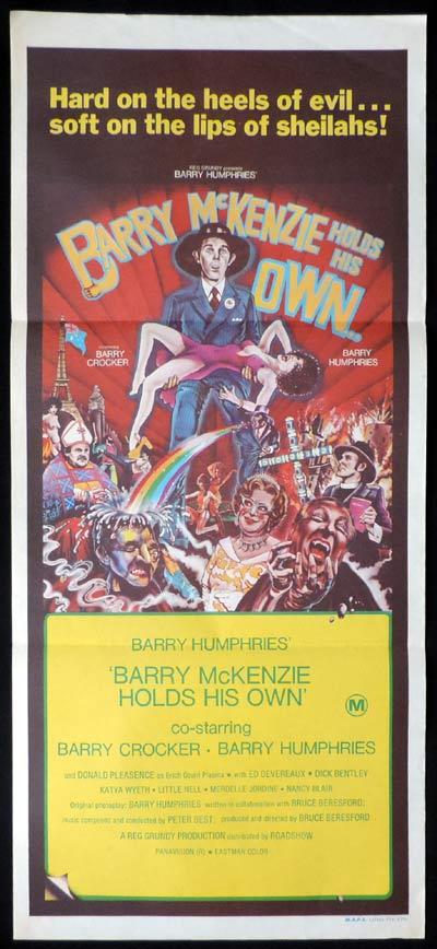 BARRY MCKENZIE HOLDS HIS OWN Daybill Movie poster Dame Edna BARRY HUMPHRIES