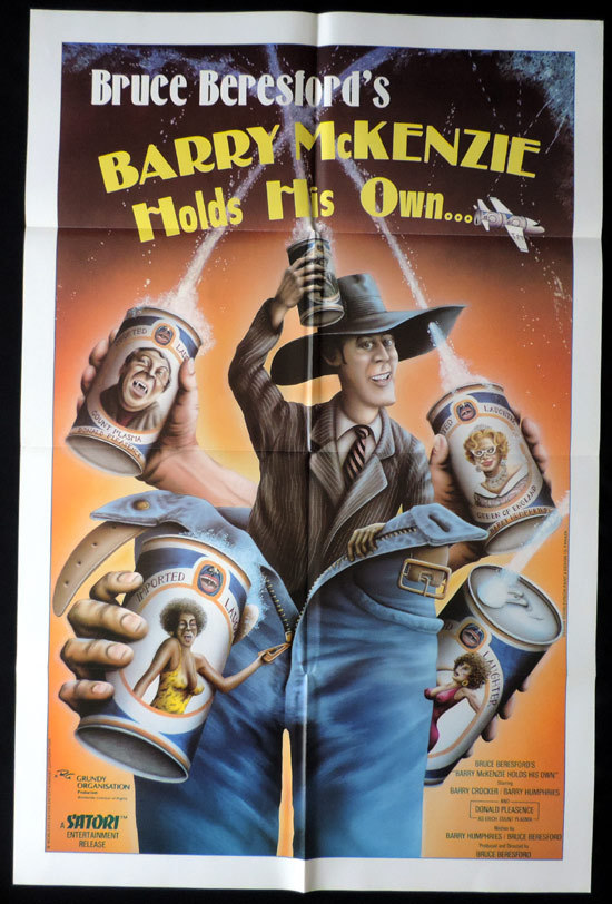 BARRY MCKENZIE HOLDS HIS OWN Movie poster US One sheet Barry Crocker