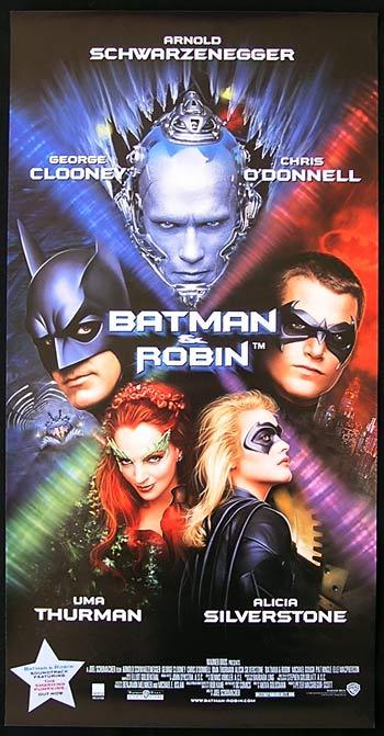 BATMAN AND ROBIN Daybill Movie poster George Clooney Arnold Schwarzenegger