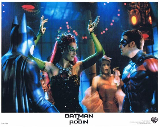 BATMAN AND ROBIN 1997 Lobby Card 1 Arnold Schwarzenegger George Clooney