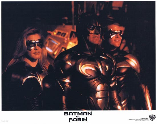 BATMAN AND ROBIN 1997 Lobby Card 6 Arnold Schwarzenegger George Clooney