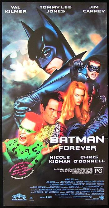 BATMAN FOREVER Original Daybill Movie Poster Val Kilmer