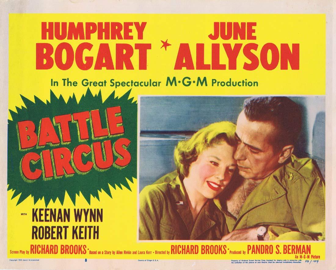 BATTLE CIRCUS Original Lobby Card 8 Humphrey Bogart June Allyson