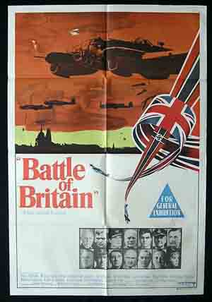 BATTLE OF BRITAIN Original One sheet Movie Poster Michael Caine