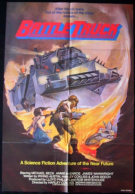 BATTLE TRUCK 1982 New Zealand Cinema US One sheet Movie poster