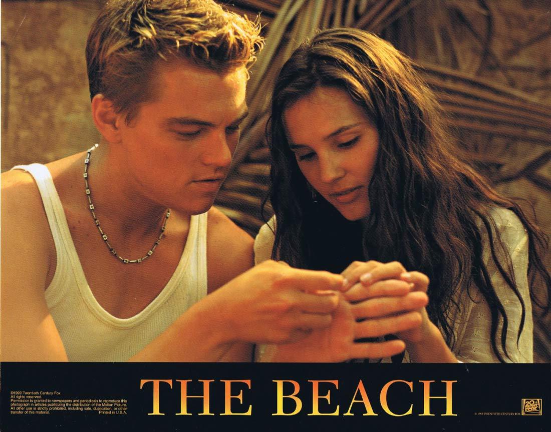THE BEACH Original Lobby Card 2 Leonardo DiCaprio Danny Boyle