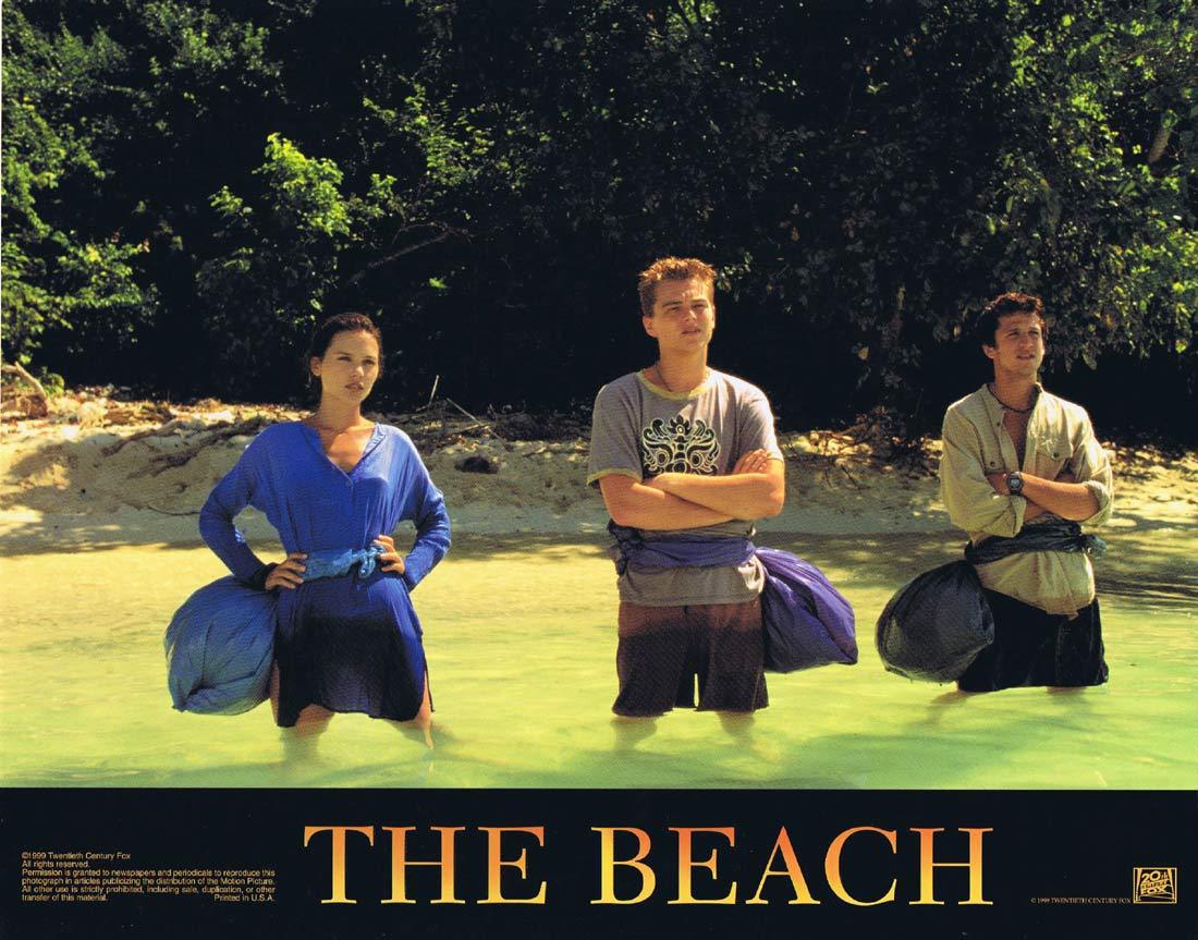 THE BEACH Original Lobby Card 3 Leonardo DiCaprio Danny Boyle