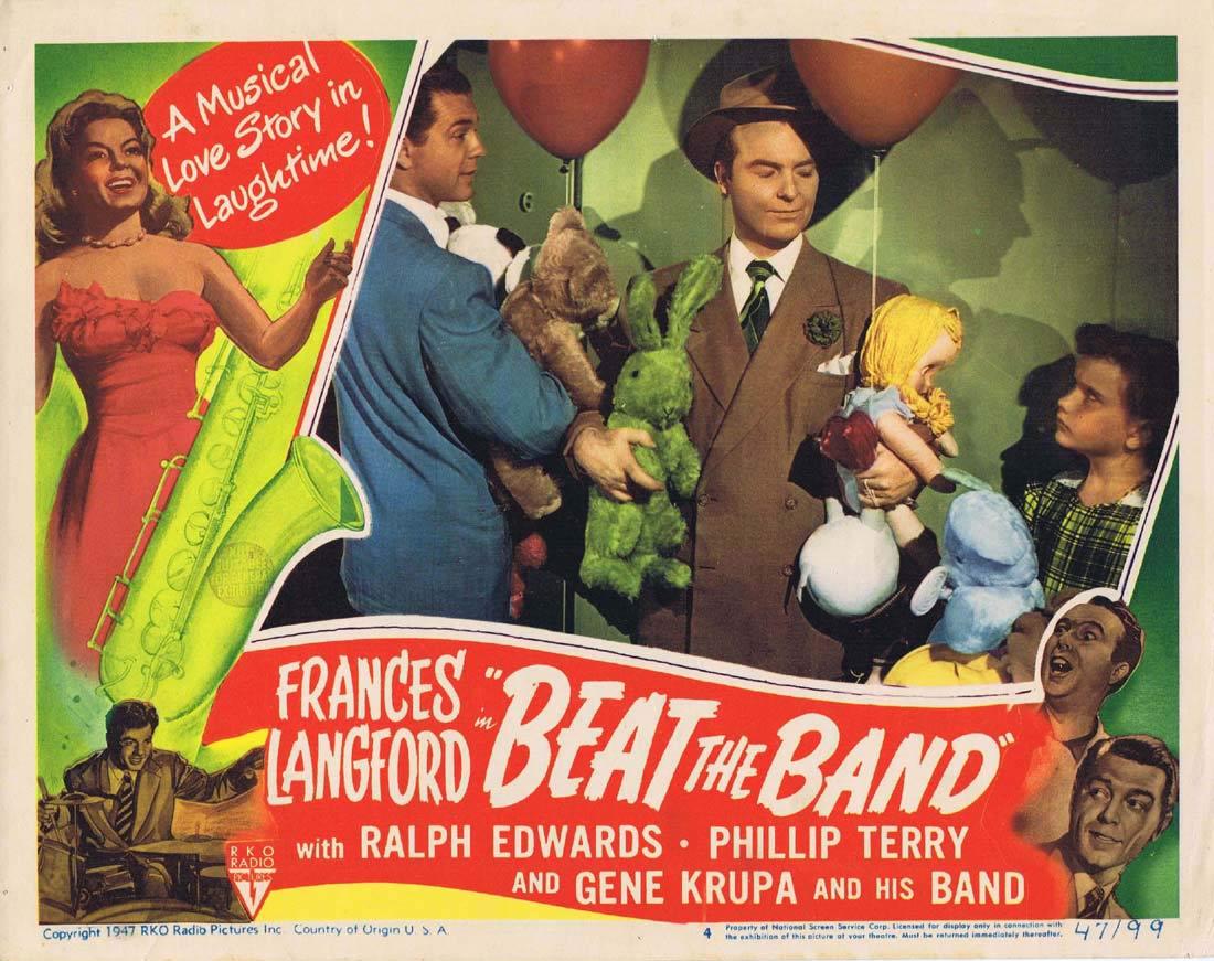 BEAT THE BAND Lobby Card 4 Frances Langford Ralph Edwards Phillip Terry