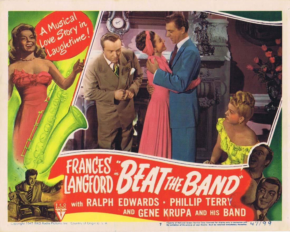BEAT THE BAND Lobby Card 7 Frances Langford Ralph Edwards Phillip Terry