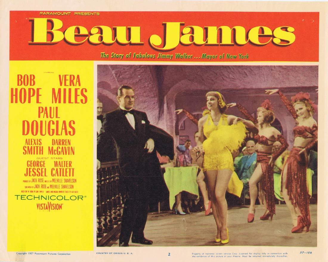 BEAU JAMES Original Lobby Card Bob Hope Vera Miles Paul Douglas Alexis Smith