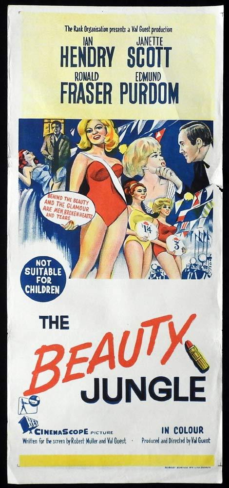 THE BEAUTY JUNGLE Original Daybill Movie Poster Janette Scott