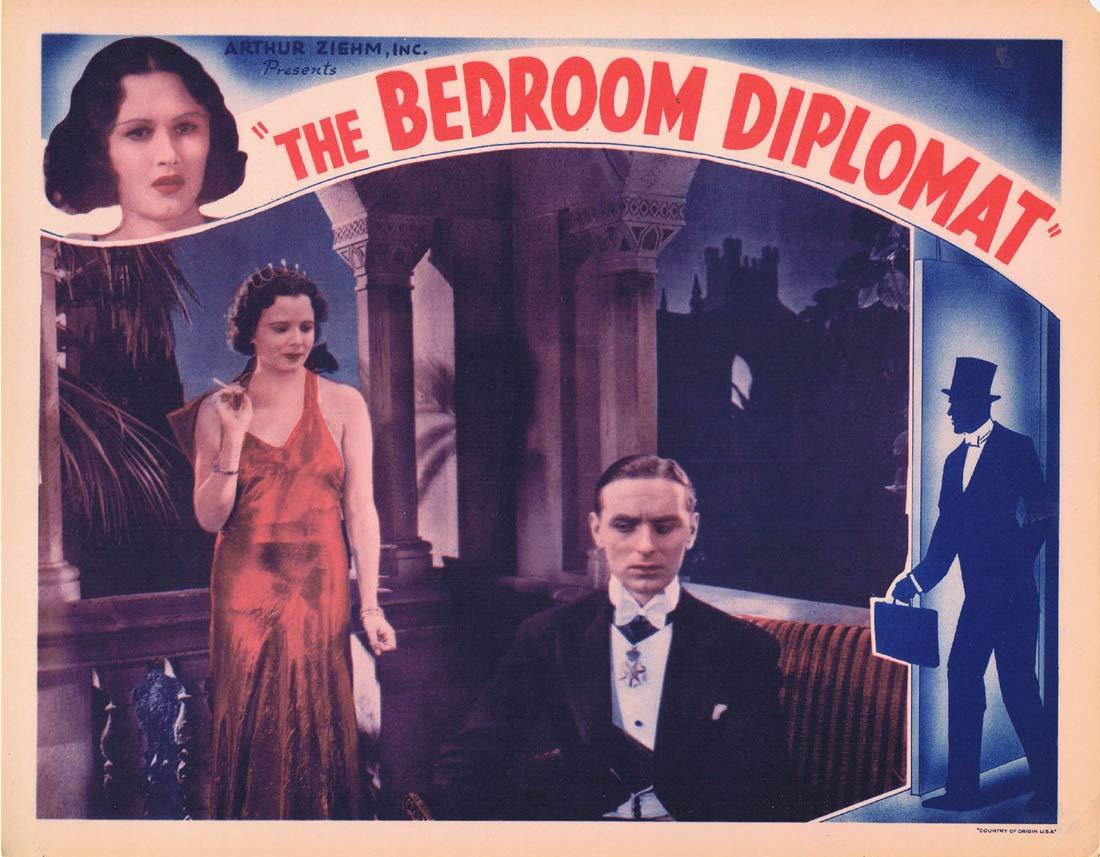 THE BEDROOM DIPLOMAT Original Lobby Card Harold French Tamara Desni Davy Burnaby