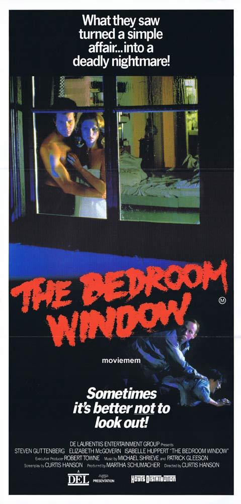 THE BEDROOM WINDOW Original Daybill Movie poster Steve Guttenberg