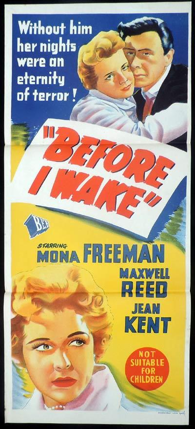 BEFORE I WAKE Daybill Movie poster Mona Freeman