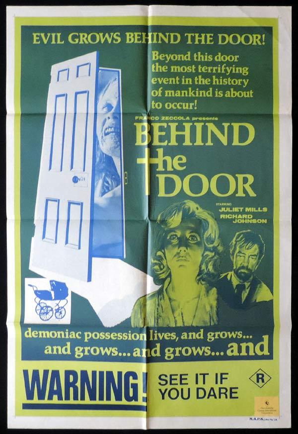 BEHIND THE DOOR One Sheet Movie Poster Juliet Mills Horror