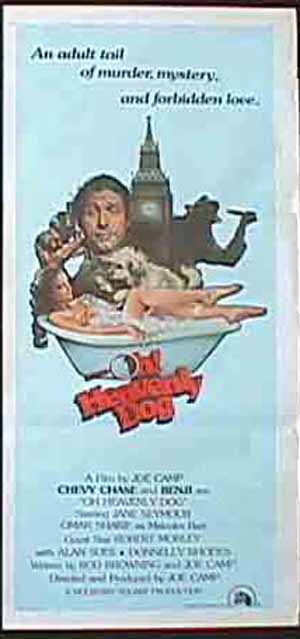 OH HEAVENLY DOG Australian Daybill Movie Poster Benji Chevy Chase Joe Camp