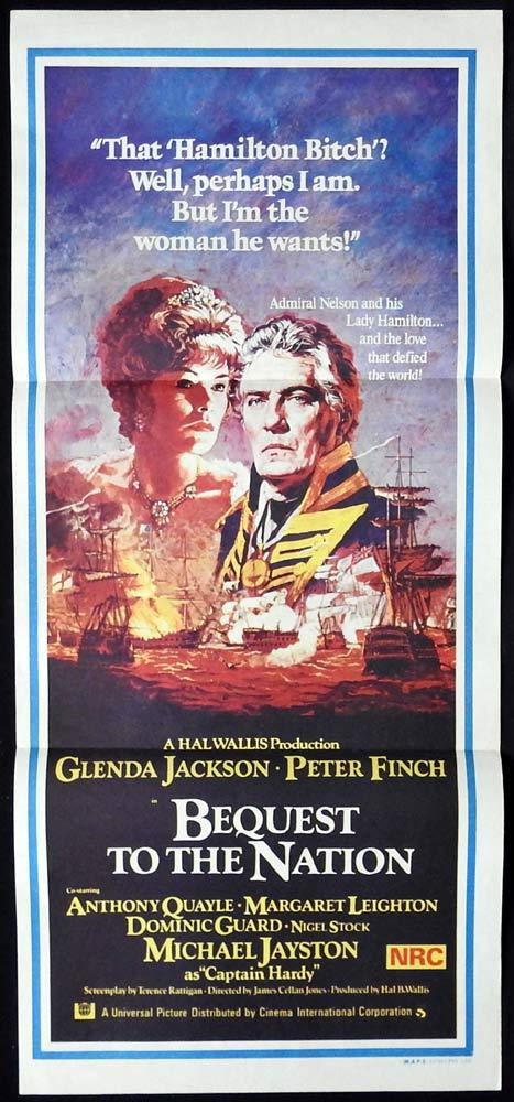 BEQUEST TO THE NATION Original Daybill Movie Poster Glenda Jackson Peter Finch