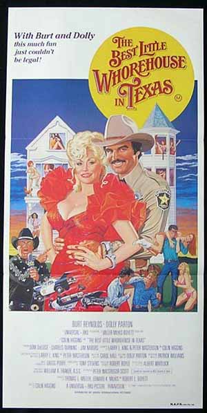 BEST LITTLE WHOREHOUSE IN TEXAS Dolly Parton poster