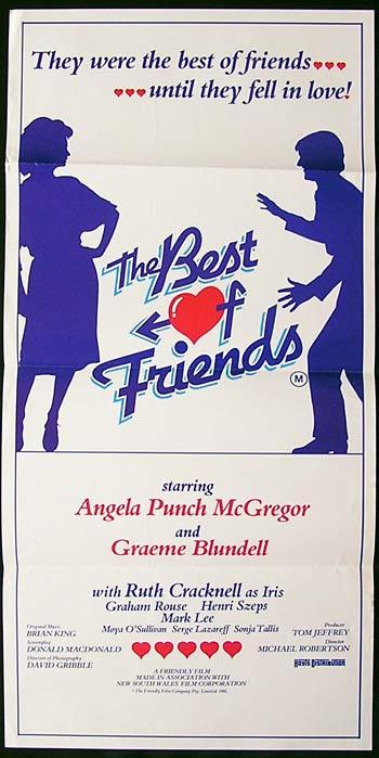 BEST OF FRIENDS, The 1982 Graeme Bludell RARE Daybill poster