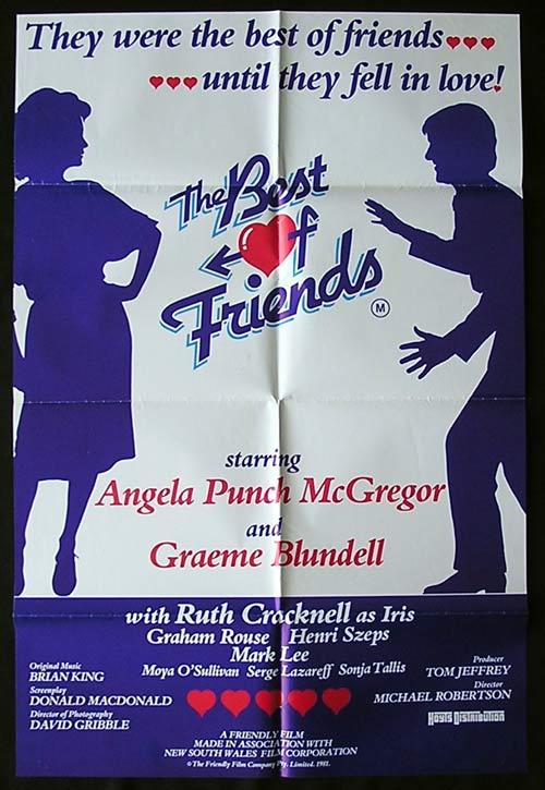 THE BEST OF FRIENDS 1982 Graeme Bludell RARE One sheet poster