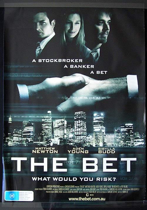 THE BET Movie poster 2006 Matthew Newton Gambling Australian Cinema One sheet