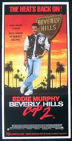 BEVERLY HILLS COP 2 Eddie Murphy RARE Daybill Movie poster