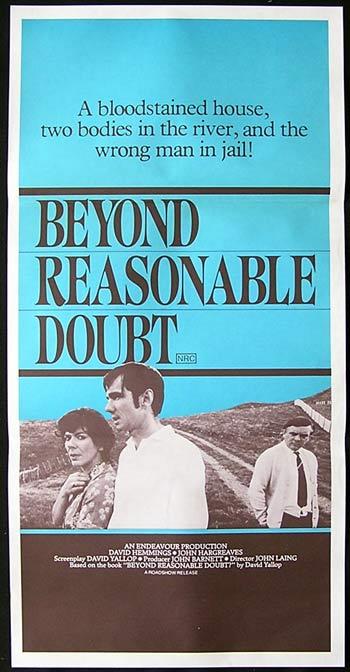 BEYOND REASONABLE DOUBT Original Daybill Movie Poster  David Hemmings