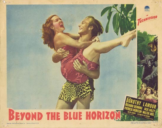 BEYOND THE BLUE HORIZON Lobby Card 2 Dorothy Lamour Richard 1942 Denning