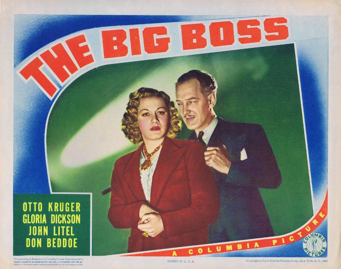 THE BIG BOSS Lobby Card 4 Otto Kruger Gloria Dickson John Litel,