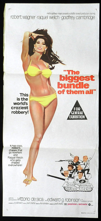 BIGGEST BUNDLE OF THEM ALL Raquel Welch Bikini RARE Daybill Movie poster