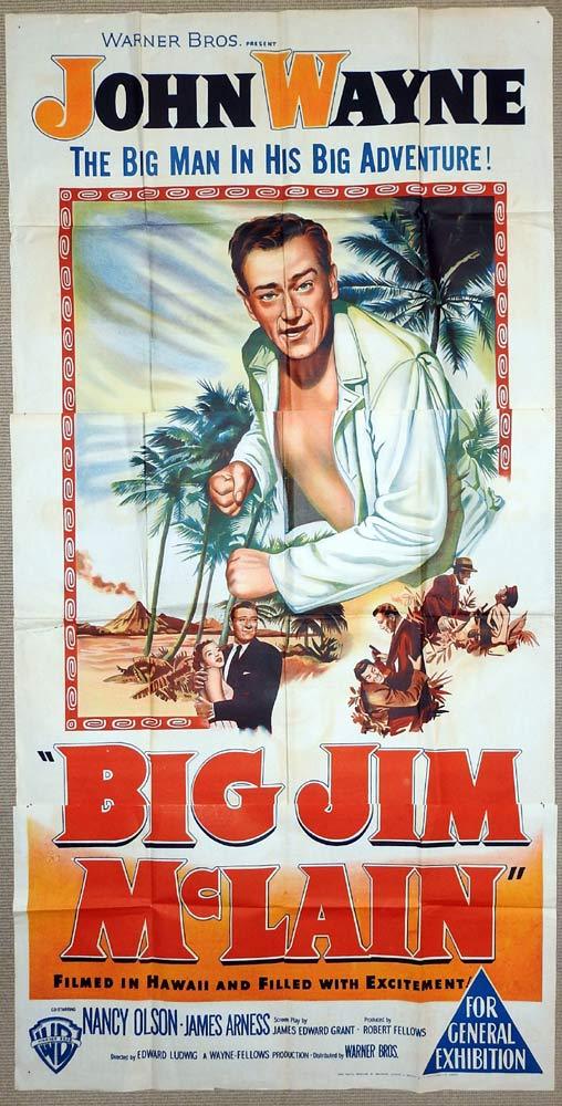 BIG JIM MCLAIN Original 3 Sheet Movie Poster John Wayne