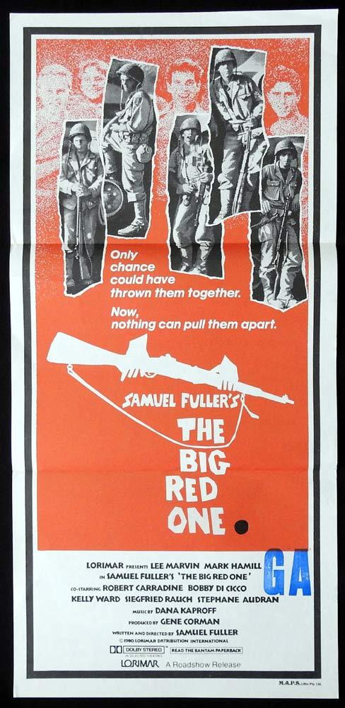 THE BIG RED ONE Original Daybill Movie poster Lee Marvin Mark Hamill Sam Fuller