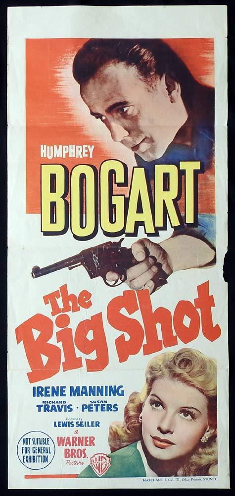 THE BIG SHOT Original Daybill Movie Poster Humphrey Bogart