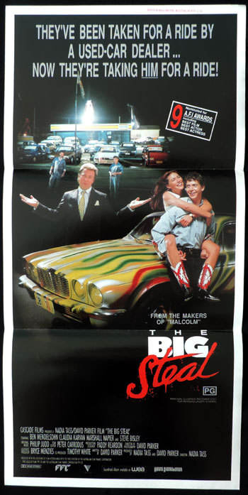 THE BIG STEAL Original Daybill Movie Poster Nadia Tass Ben Mendelsohn