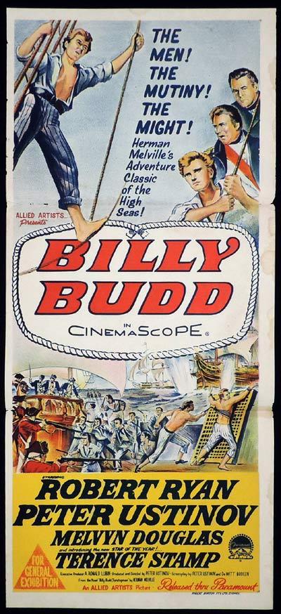 BILLY BUDD Original Daybill Movie Poster Robert Ryan Peter Ustinov