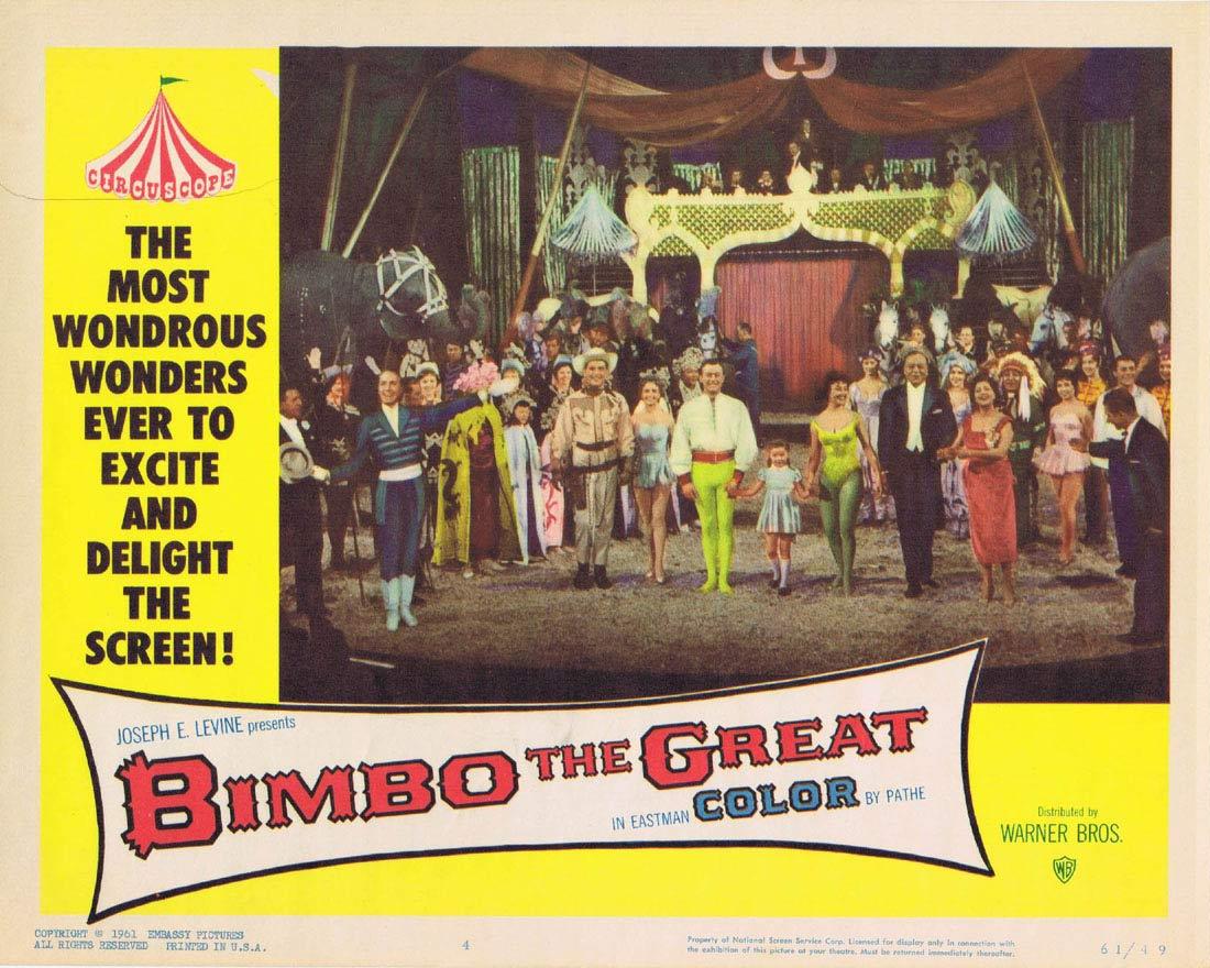 BIMBO THE GREAT Lobby Card 4 Rivalen der Manege Circus