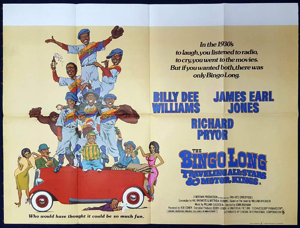 BINGO LONG TRAVELING ALL STARS & MOTOR KINGS British Quad Movie poster