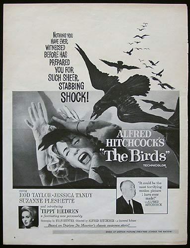 THE BIRDS ’63-Alfred Hitchcock-Magazine Movie Ad