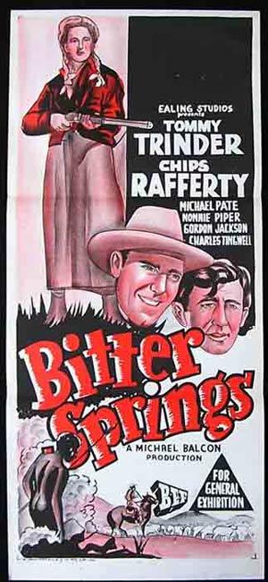 BITTER SPRINGS Daybill Movie Poster 1950 Chips Rafferty