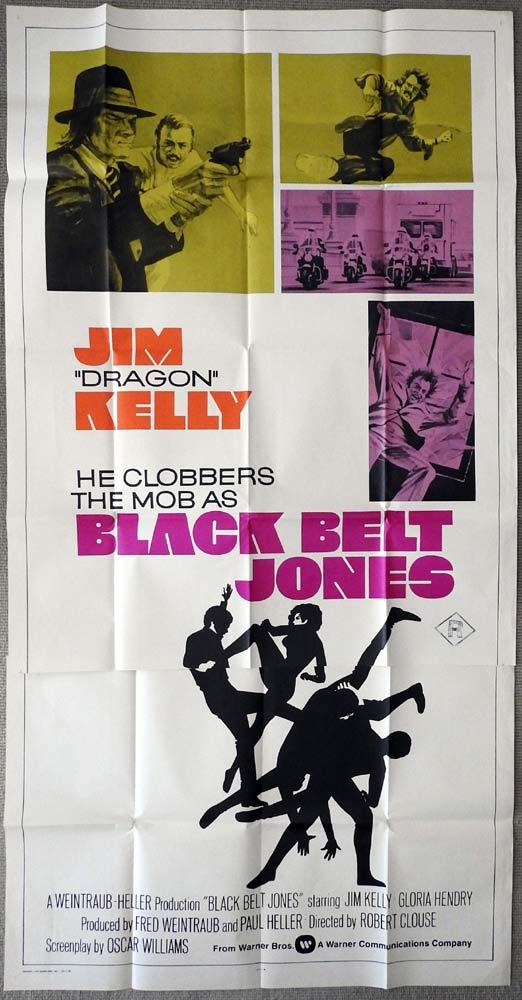 BLACK BELT JONES Original 3 Sheet Movie Poster Jim Kelly Gloria Hendry